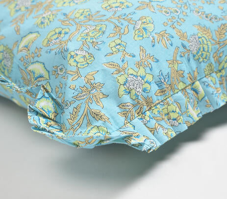 Floral Sky Cotton Cushion Cover