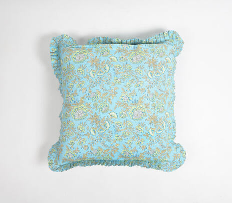 Floral Sky Cotton Cushion Cover