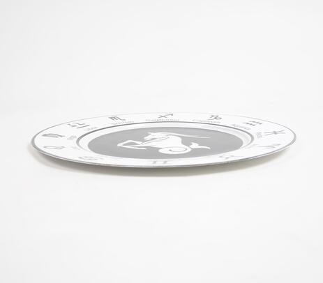Capricon Zodiac Round Charger Plate