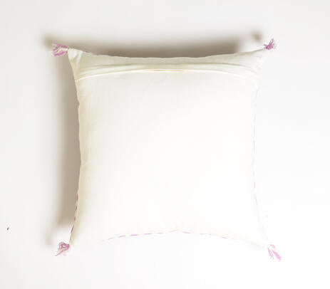 Lilac Embroidered Cushion cover