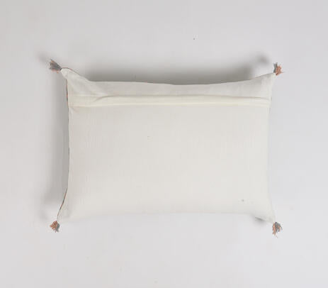 Handwoven Fern lumbar pillow cover