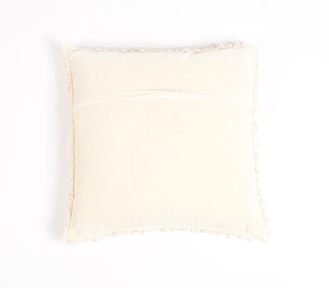 Velvet Cotton Tasseled Cushion Cover
