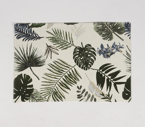 Leaf Printed Handloom Placemats (set of 4)