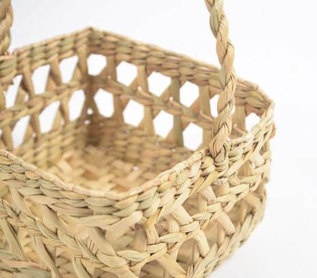 Kauna Grass Fruit Basket with Handle