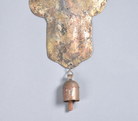Copper & Iron Antique Wall Decor with Bell