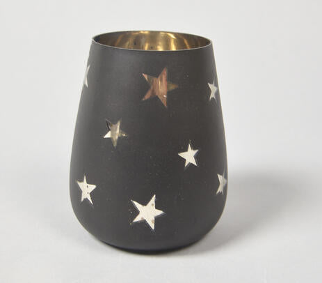 Starry Noir Glass Vases (Set of 2)