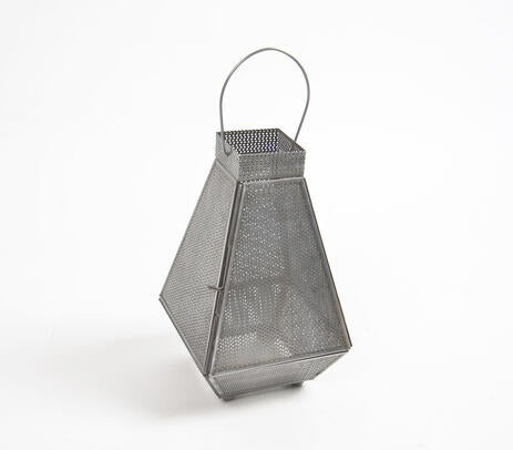 Handmade Glass & Iron Vintage Lantern