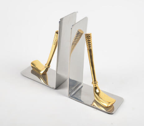 Statement Aluminium Decorative Hockey Bookends (Pair)