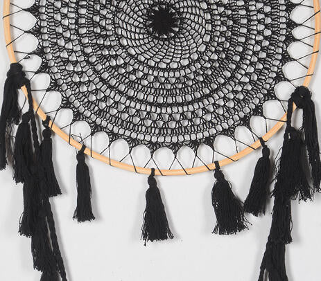 Noir Crochet Mandala Dreamcatcher