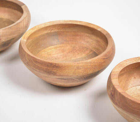 Turned Mango Wood Nesting Bowls (set of 3)