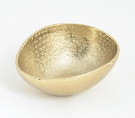 Abstract Form Hammered Nut Bowl