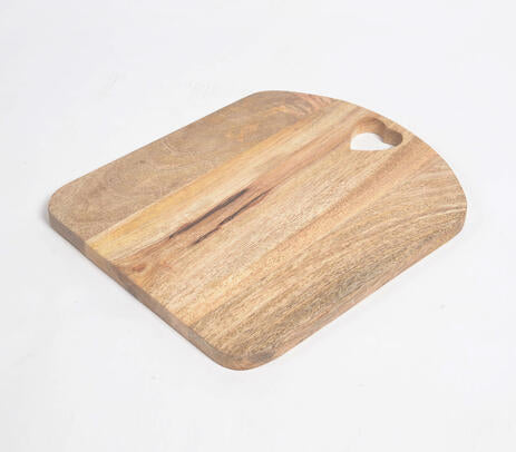 Heart Cut-Out Mango Wood Chopping Board