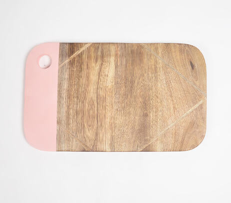 Pastel Resin & Wood Colorblock Chopping board