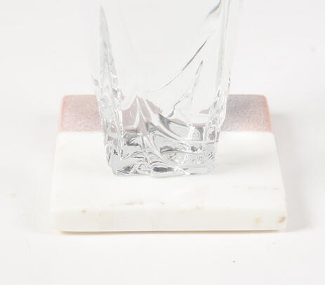 Hand Cut Marble Colorblock Coasters (set of 4)