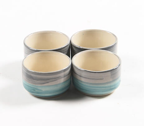 Handcrafted Ceramic dip bowls (set of 4)