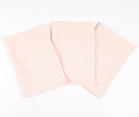 Light Peach Handloom Kitchen Towels (set of 3)