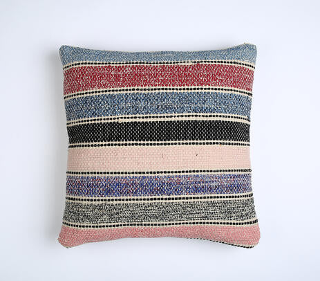 Striped Handloom Cushion cover