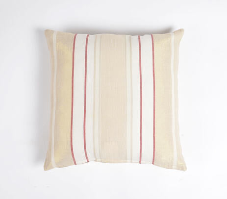 Pastel Striped Cotton Cushion Cover