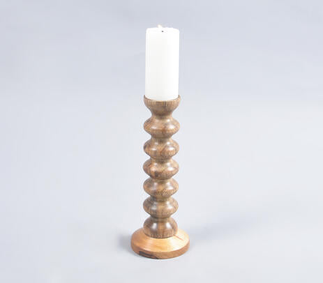 Brown Pillar Candle Holder