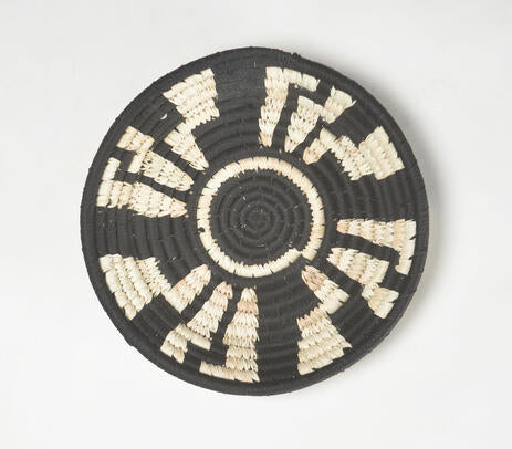 Handwoven Monochrome Tribal Wall Plate