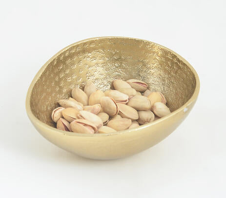 Abstract Form Hammered Nut Bowl