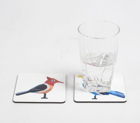Bird Laminated & laser Cut Coasters (set of 2)