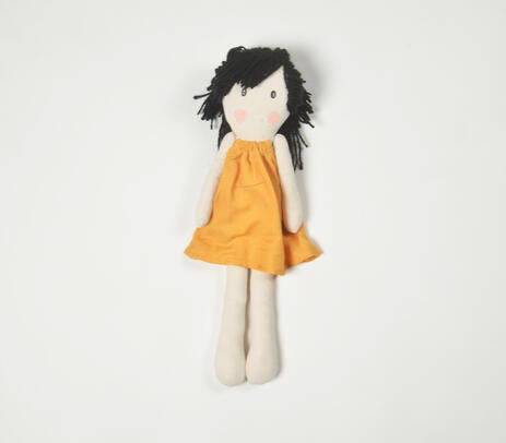 Handmade Messy-Haired Plush Rag Doll