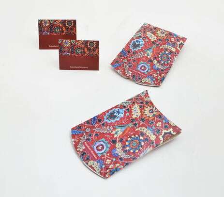 Rajasthani Miniature Paper Gift Pouch With 2 Gift Tags