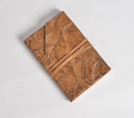 Tanned Crinkle Leather Diary